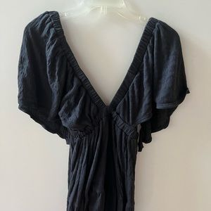 Free People Black La La Maxi Dress